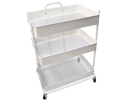 3-Tier Metal Rolling Utility Cart