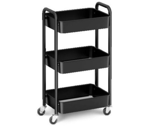 3-Tier Metal Rolling Utility Cart