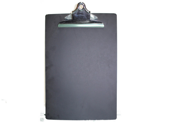 Masonite Chalkboard W/ Spring Clip (A4)